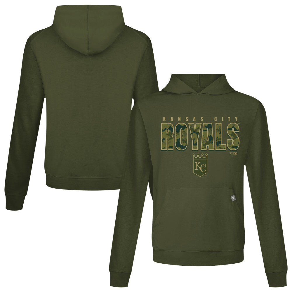 Kansas City Royals Levelwear Relay Protect Pullover Hoodie - Green