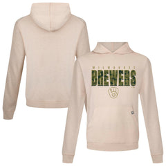 Milwaukee Brewers Levelwear Relay Protect Pullover Hoodie - Khaki