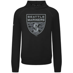 Seattle Mariners Levelwear Mandate Buckler Tri-Blend Pullover Hoodie - Black