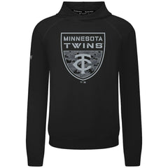 Minnesota Twins Levelwear Mandate Buckler Tri-Blend Pullover Hoodie - Black