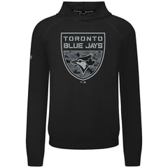 Toronto Blue Jays Levelwear Mandate Buckler Tri-Blend Pullover Hoodie - Black
