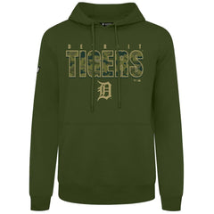 Detroit Tigers Levelwear Podium Protect Pullover Hoodie - Green
