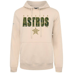 Houston Astros Levelwear Podium Protect Pullover Hoodie - Khaki