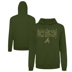 Atlanta Braves Levelwear Podium Protect Pullover Hoodie - Green