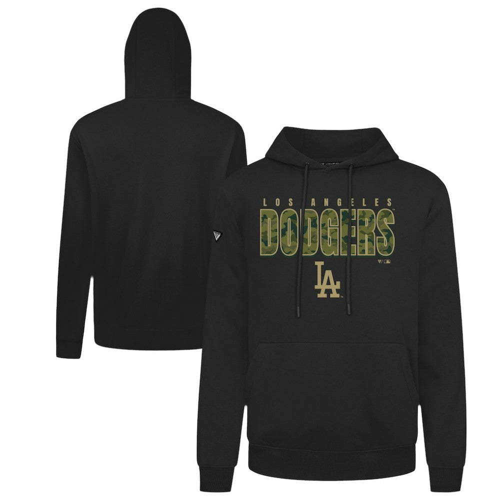Los Angeles Dodgers Levelwear Podium Protect Pullover Hoodie - Black