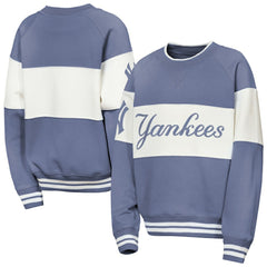 New York Yankees Outerstuff Youth Ultimate Pastels On Base Sweatshirt - Blue