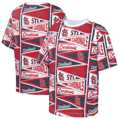 St. Louis Cardinals Outerstuff Youth All-Over Pennant T-Shirt - Red