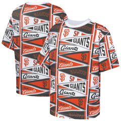 San Francisco Giants Outerstuff Youth All-Over Pennant T-Shirt - Orange