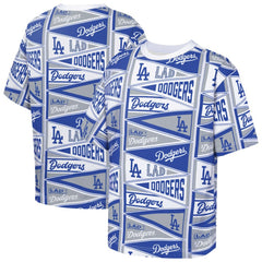 Los Angeles Dodgers Outerstuff Youth All-Over Pennant T-Shirt - Blue