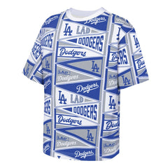 Los Angeles Dodgers Outerstuff Youth All-Over Pennant T-Shirt - Blue
