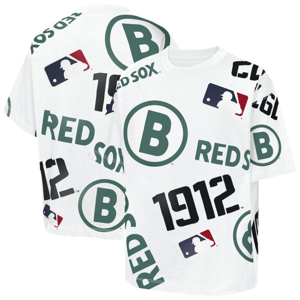 Boston Red Sox Outerstuff Youth Circus Catch T-Shirt - White