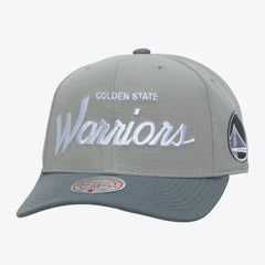 Golden State Warriors Thunderstorm Head Coach Pro Crown Snapback Hat sale - Gray | Mitchell & Ness for sale