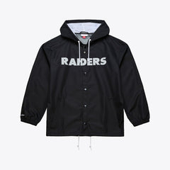 NFL Las Vegas Raiders Coaches Full-Snap Hooded Windbreaker Jacket