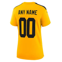 NFL Pittsburgh Steelers Women's Alternate 1933 Throwback Game Custom Jersey