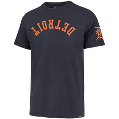 Detroit Tigers Upside Down Two-Peat Franklin T-Shirt - Navy | 47 brand