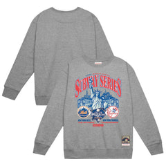 New York Yankees vs. New York Mets 2000 World Series Pullover Sweatshirt - Heather Gray | Mitchell & Ness