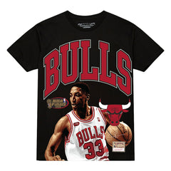 Scottie Pippen Chicago Bulls Hardwood Classics Player Arch T-Shirt sale - Black | Mitchell & Ness online
