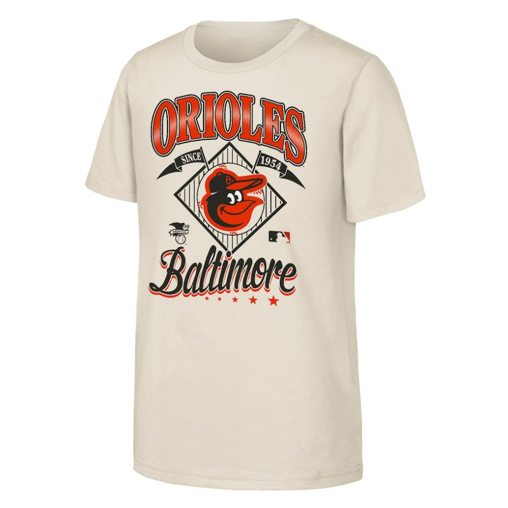 Baltimore Orioles Outerstuff Youth Triple Hit T-Shirt - Natural