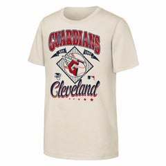 Cleveland Guardians Outerstuff Youth Triple Hit T-Shirt - Natural