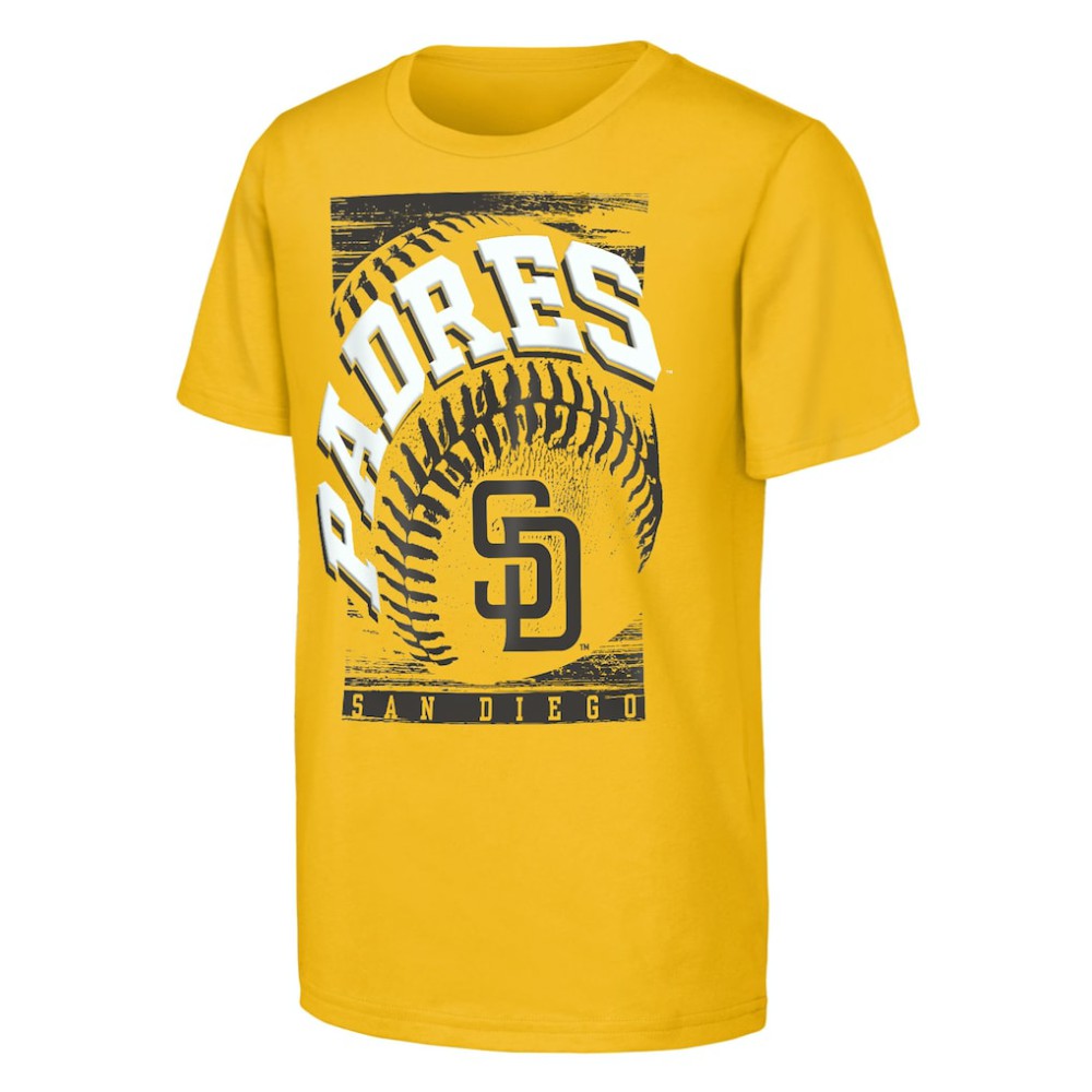 San Diego Padres Outerstuff Youth Speed Pitch T-Shirt - Gold
