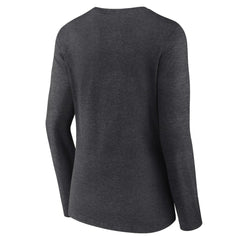 Boston Red Sox Women's Team Lockup Long Sleeve V-Neck T-Shirt - Charcoal