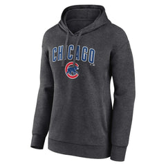 Chicago Cubs Women's Team Lockup Hoodie - Charcoal