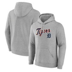 Detroit Tigers Team Lockup Hoodie - Gray