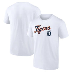 Detroit Tigers Team Lockup T-Shirt - White