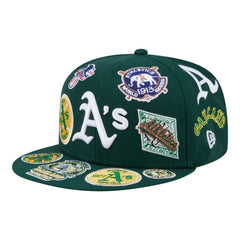 Athletics All Over 59FIFTY Fitted Hat - Green | New Era