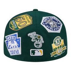 Athletics All Over 59FIFTY Fitted Hat - Green | New Era