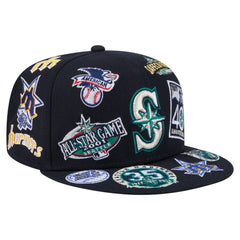 Seattle Mariners All Over 59FIFTY Fitted Hat - Navy | New Era