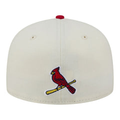 St. Louis Cardinals Two-Tone Stitch 59FIFTY Fitted Hat - Cream | New Era