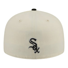 Chicago White Sox Two-Tone Stitch 59FIFTY Fitted Hat - Cream | New Era