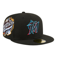 Miami Marlins Hidden Hit 59FIFTY Fitted Hat - Black | New Era