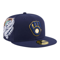 Milwaukee Brewers Hidden Hit 59FIFTY Fitted Hat - Navy | New Era