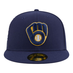 Milwaukee Brewers Hidden Hit 59FIFTY Fitted Hat - Navy | New Era