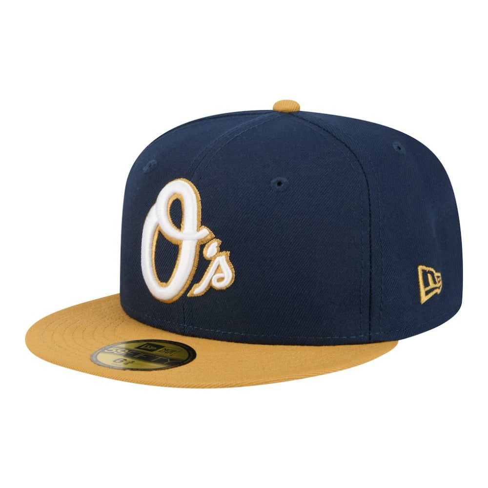 Baltimore Orioles Two-Tone Color Pack 59FIFTY Fitted Hat - Navy/Khaki | New Era