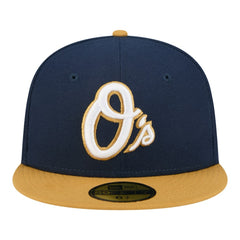 Baltimore Orioles Two-Tone Color Pack 59FIFTY Fitted Hat - Navy/Khaki | New Era