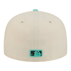 Chicago Cubs Two-Tone Color Pack 59FIFTY Fitted Hat - Light Beige/Turquoise | New Era