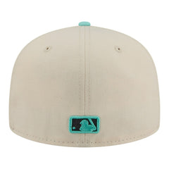 Cincinnati Reds Two-Tone Color Pack 59FIFTY Fitted Hat - Light Beige/Turquoise | New Era
