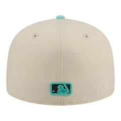 Los Angeles Angels Two-Tone Color Pack 59FIFTY Fitted Hat - Light Beige/Turquoise | New Era