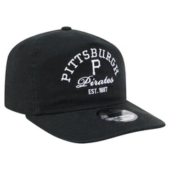 Pittsburgh Pirates Stacked 19TWENTY Adjustable Hat - Black | New Era