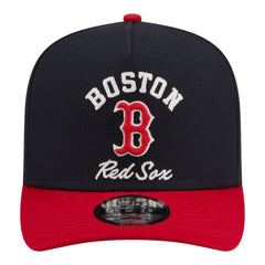 Boston Red Sox Arched A-Frame 9FIFTY Adjustable Hat - Navy/Red | New Era