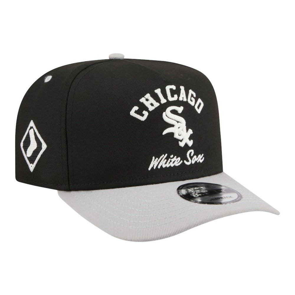 Chicago White Sox Arched A-Frame 9FIFTY Adjustable Hat - Black | New Era
