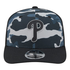 Philadelphia Phillies Tonal Camo 9SEVENTY Stretch-Snap Hat - Black | New Era