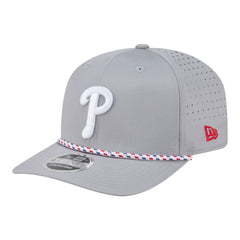 Philadelphia Phillies Sport Rope 9SEVENTY Adjustable Hat - Gray | New Era