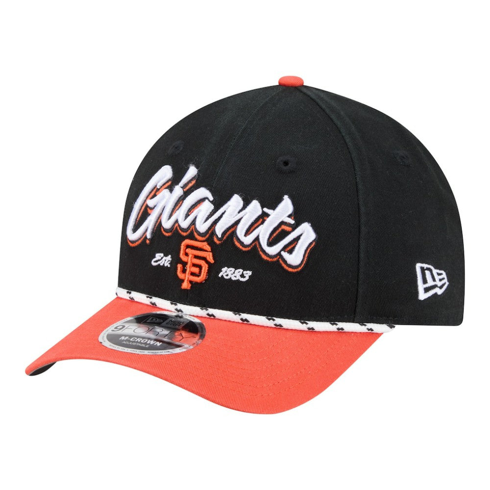 San Francisco Giants Team Loyal 9FORTY M-Crown Adjustable Hat - Black/Orange | New Era