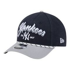 New York Yankees Team Loyal 9FORTY M-Crown Adjustable Hat - Navy/Gray | New Era