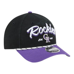 Colorado Rockies Team Loyal 9FORTY M-Crown Adjustable Hat - Black/Purple | New Era