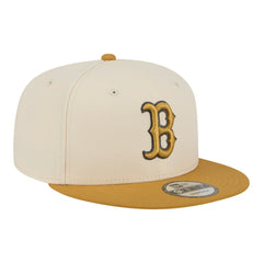 Boston Red Sox Two-Tone Color Pack 9FIFTY Snapback Hat - Light Beige/Khaki | New Era
